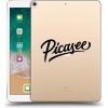 Pouzdro na tablet Picasee silikonový průhledný obal Apple iPad 10.5 2017 2. gen Picasee black