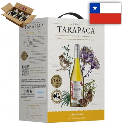 Viňa Tarapacá Chardonnay Biodiversity Edition Bag in Box 6 x 1,5 l (karton) – Sleviste.cz