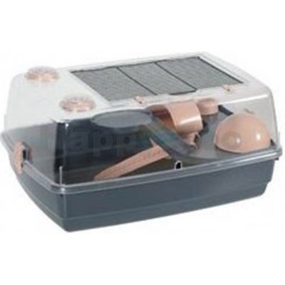 Zolux Plastový box pro hlodavce Indoor 2 Hamster 55 černý/růžový 28x38x56cm  od 691 Kč - Heureka.cz