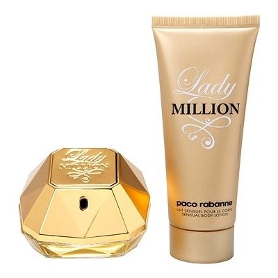 Paco Rabanne Lady Million EDP 80 ml + tělové mléko 100 ml dárková sada