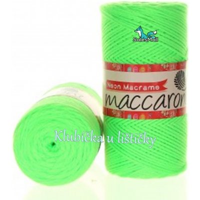 Maccaroni Neon Macrame zelená 005 – Zboží Mobilmania