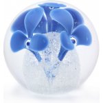 Artcristal Bohemia Skleněné těžítko koule 04, Modrá světlá, 6 cm | České sklo z rodinné sklárny – Zboží Dáma