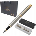 Parker 1502/3131649 Royal I.M. Brushed Metal GT plnicí pero – Zboží Živě