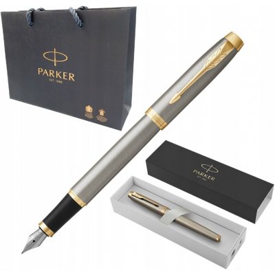 Parker 1502/3131649 Royal I.M. Brushed Metal GT plnicí pero – Zboží Živě