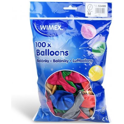 Wimex nafukovací balónek průměr 25 cm, barevný mix metalických barev – Zboží Dáma