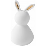 räder Velikonoční dekorace Rabbit White / Gold Ears, bílá barva – Sleviste.cz