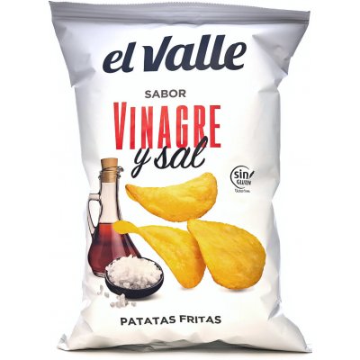 El Valle Chipsy s příchutí Ocet a sůl 130 g – Zboží Dáma