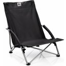 METEOR Beach Chair COAST Černá Lounger Skládací opalovací křeslo Camping Chair