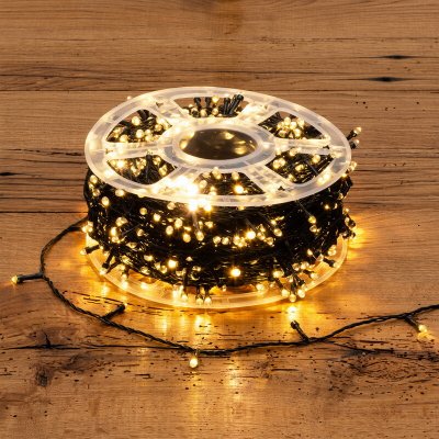 XmasKING LED řetěz 100m 1000 LED, venkovní, 8 programů, teplá bílá – Hledejceny.cz