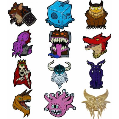 Fanattik Odznak Dungeons & Dragons 50th Anniversary Pins náhodný výběr – Hledejceny.cz