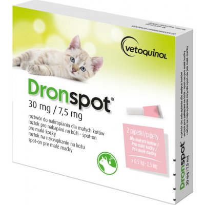 Dronspot Spot-on Cat 30 / 7,5 mg 2 x 0,35 ml – Zbozi.Blesk.cz