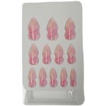 Leventi Umělé nalepovací nehty s dekorem a s lepící ploškou-s9- 12 ks – Zboží Dáma