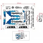 MOTOMAX s.r.o Sada samolepek Babetta 210 Lux – retro barevná edice (černá, modrá) – Sleviste.cz