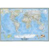 Nástěnné mapy National Geographic Svět - nástěnná mapa Classic 175 x 122 cm Varianta: bez rámu v tubusu, Provedení: laminovaná mapa s očky