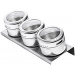 Royal Kitchen Magnetické kořenky 3 ks se stojanem nerezová 20 x 7 cm – Zboží Dáma