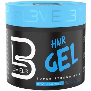 L3VEL3 Hair Gel Super Strong gel na vlasy se silnou fixací 500 ml