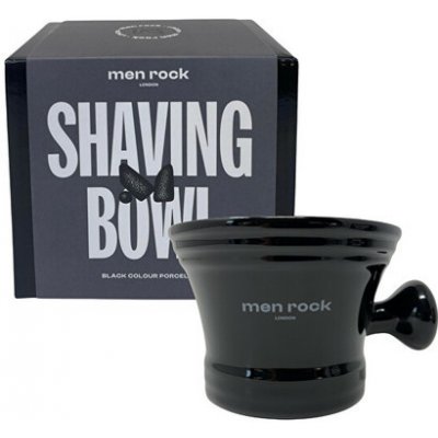 Men Rock London Porcelain Shaving Bowl Black