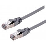 C-TECH CB-PP6A-3 patch, Cat6a, S/FTP, 3m, šedý – Zboží Mobilmania