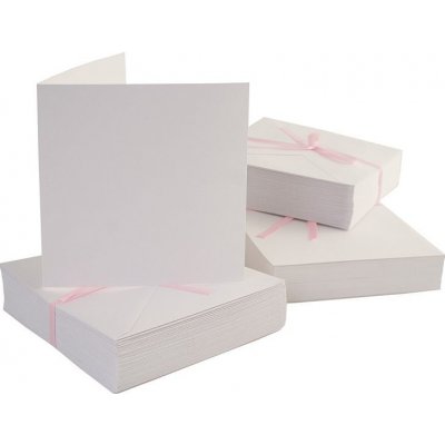 WEST DESIGN 13,5x13,5cm přání a obálky 100ks (240g/m2) bílé – Zboží Mobilmania