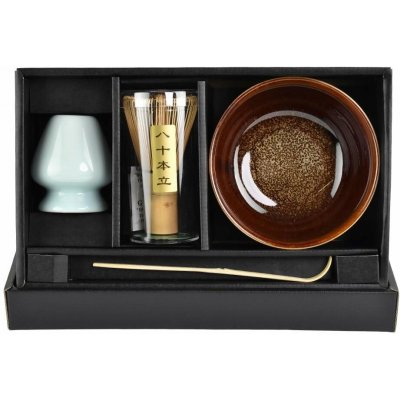 Edo Matcha set Uzu Japonská souprava hnědá 100285400 – Zboží Dáma
