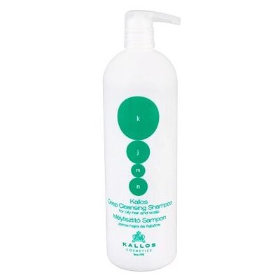 Kallos Cosmetics KJMN Deep Cleansing Shampoo šampon pro mastné vlasy a pokožku hlavy 1000 ml