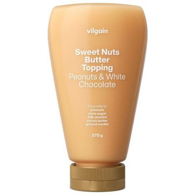 Vilgain Sweet Nuts Topping Arašídy s bílou čokoládou 270 g – Sleviste.cz