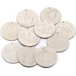 Vánoční předtištěné ozdoby 10ks – Sleviste.cz