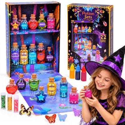 JOKOMISIADA Magický kreativní set na výrobu lektvarů s třpytkami 22 receptů – Hledejceny.cz