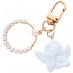Přívěsek na klíče a kabelku Andělíček s perlami – Zboží Mobilmania