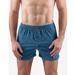 Gina pánské trenky volné šité s potiskem 75201P lékořice žlutá – Zboží Dáma