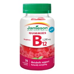 Jamieson Gummies Vitamín B12 1200 mcg 70 želatinových pastilek