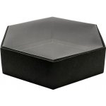 Dárková krabice s průhledným víkem 255x255x70 mm, černá – Zboží Mobilmania