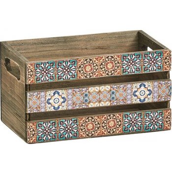 ZELLER Dekorativní dřevěná krabice MOSAIC 24 x 14 x 13,5 cm od 299 Kč -  Heureka.cz