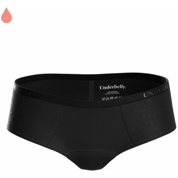 Underbelly menstruační kalhotky LOWEE černé z polyamidu Pro velmi slabou menstruaci