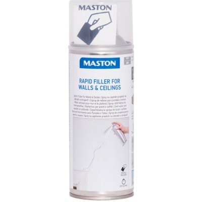 MASTON RAPID FILLER FOR WALLS & CEILINGS rychlý sprejový plnič na stěny a stropy, 400 ml – Zboží Mobilmania