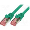 síťový kabel Logilink CQ2025S Patch, S/FTP, 6, licna, Cu, LSZH, 0,5m, zelený