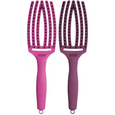 Olivia Garden Fingerbrush Combo ThinkPink růžová – Zboží Dáma