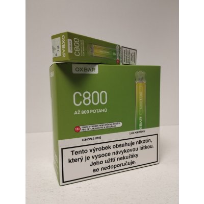 OXBAR C800 LEMON & LIME 16 mg 800 potáhnutí – Hledejceny.cz