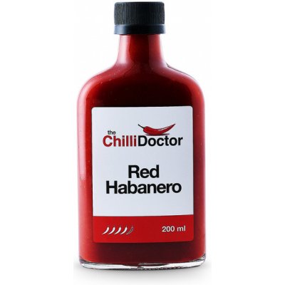 The ChilliDoctor Red Habanero chilli mash 100 ml – Zboží Mobilmania