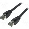 síťový kabel Logilink CQ8043S Patch, S/FTP, Cat 8.1, licna, Cu, LSZH, 1,5m, černý