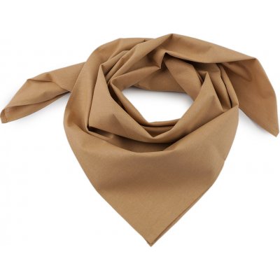 bavlněný šátek jednobarevný 25 béžová tmavá – Zboží Mobilmania