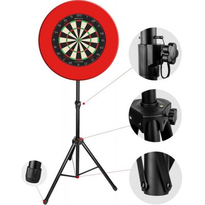 Stojan Bullet Hybrid vhodný pro sisalové a elektronické terče – Zboží Dáma