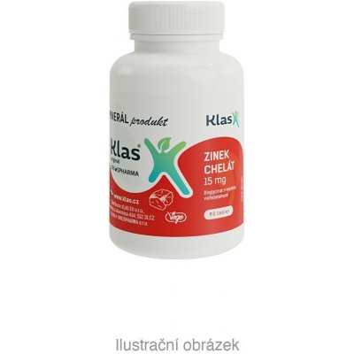 Klas Zinek chelát 15mg 90 tablet – Hledejceny.cz