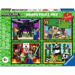 RAVENSBURGER Minecraft 4x100 dílků – Zboží Mobilmania