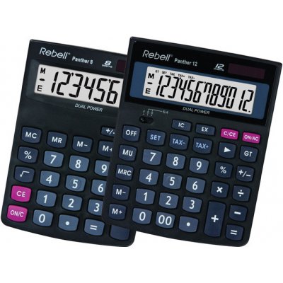 Rebell Panther 8WB stolní kalkulačka displej 8 míst, 461330 – Zboží Dáma