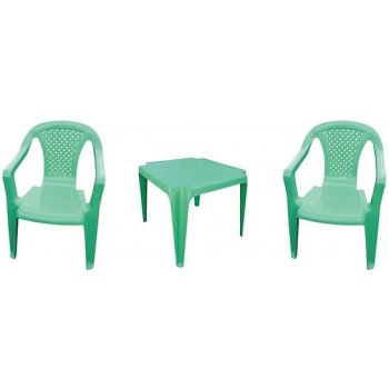 IPAE Sada 2 židličky a stoleček Progarden zelená