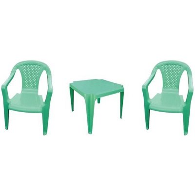 Dětské stoly a židle plast, zelené – Heureka.cz