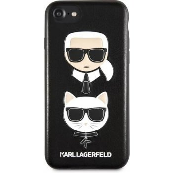 Pouzdro Karl Lagerfeld Karl and Choupette Hard Case iPhone 8 černé