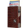 Pouzdro na doklady a karty TRU VIRTU Wallet Click & Slide leather Croco Brown