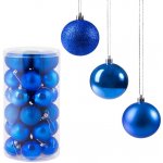 SPRINGOS Vánoční baňky modré mix 6cm sada 30ks – Zboží Dáma